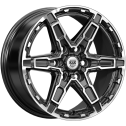 Диск литой КиК Дистрикт 18x8.0J/6x139.7 D106.1 ET25 алмаз чёрный